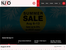 Tablet Screenshot of njsymphony.org